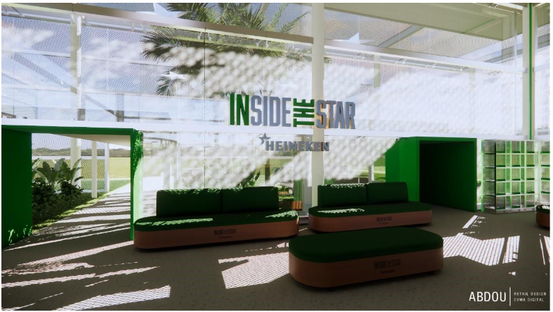 Projeto da recepção do Inside The Star de Passos (3D)  